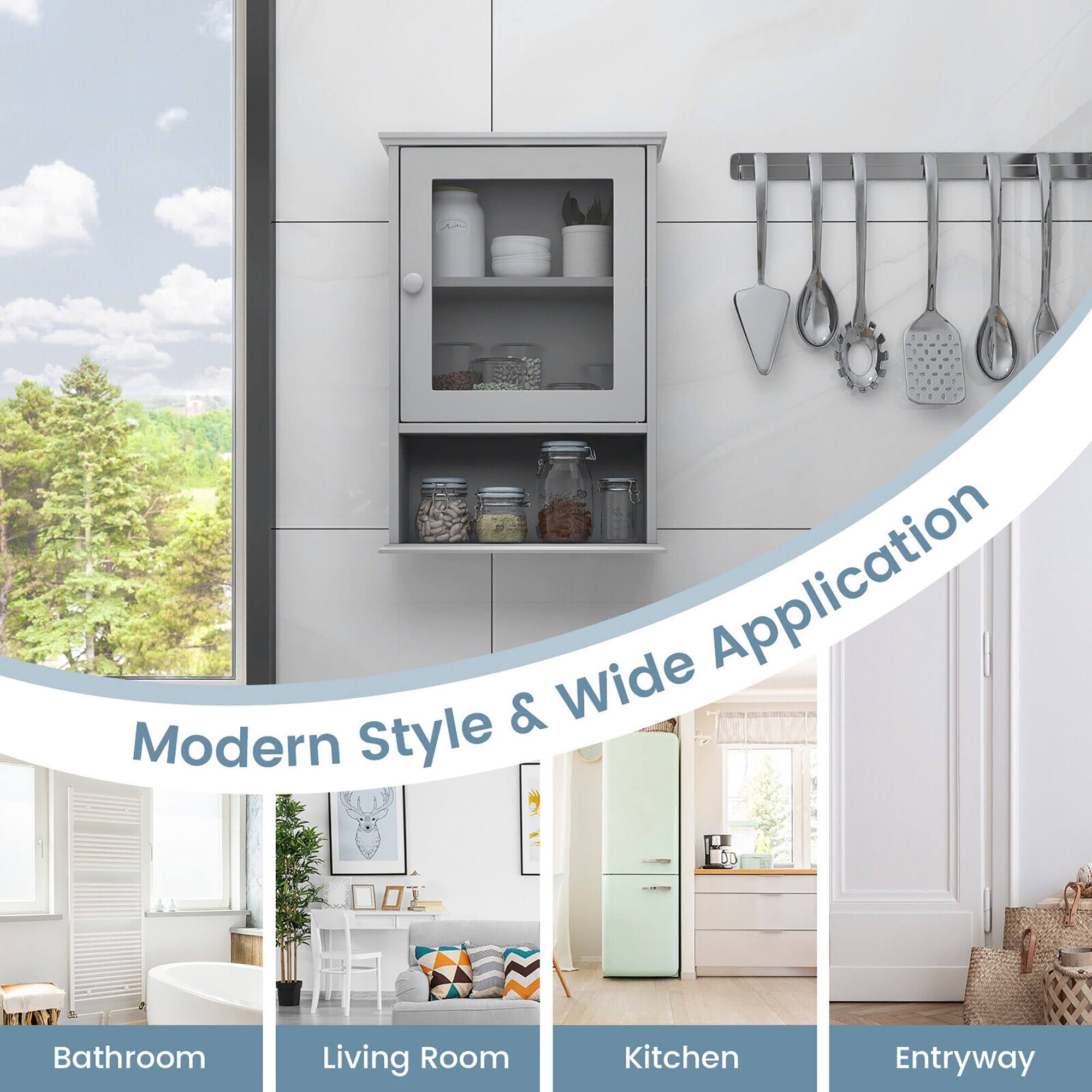 Modern Style & Wide Application

Bathroom  
Living Room  
Kitchen  
Entryway