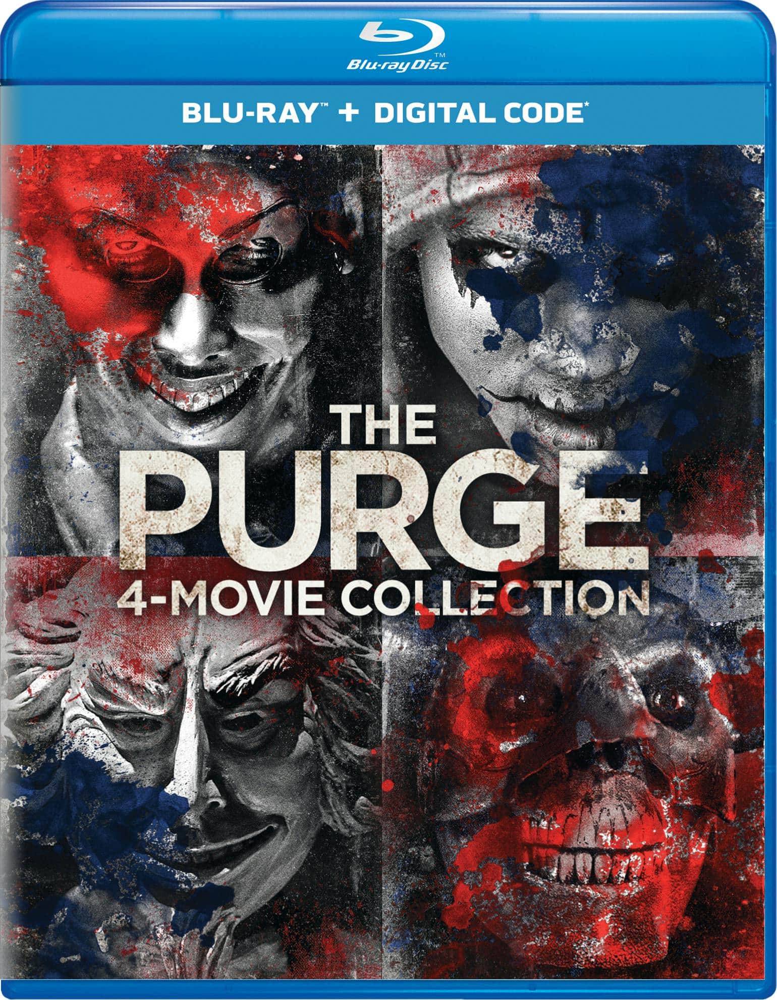 Front. The Purge: 4-movie Collection (Blu-ray + Digital Copy) [Blu-ray].