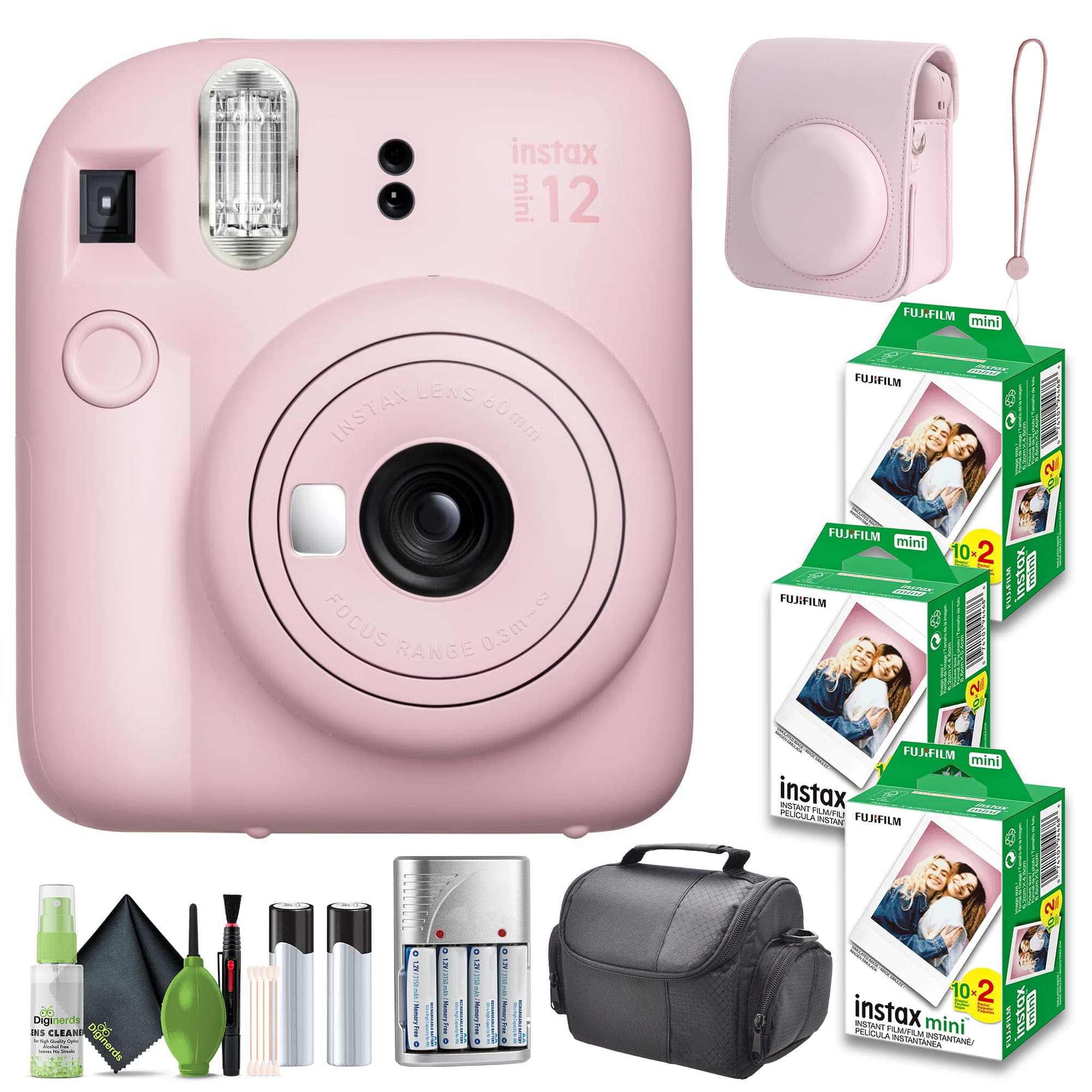 Fujifilm - INSTAX MINI 12 Instant Film Camera with Instant Film - Blossom Pink price history on PriceWatchPro