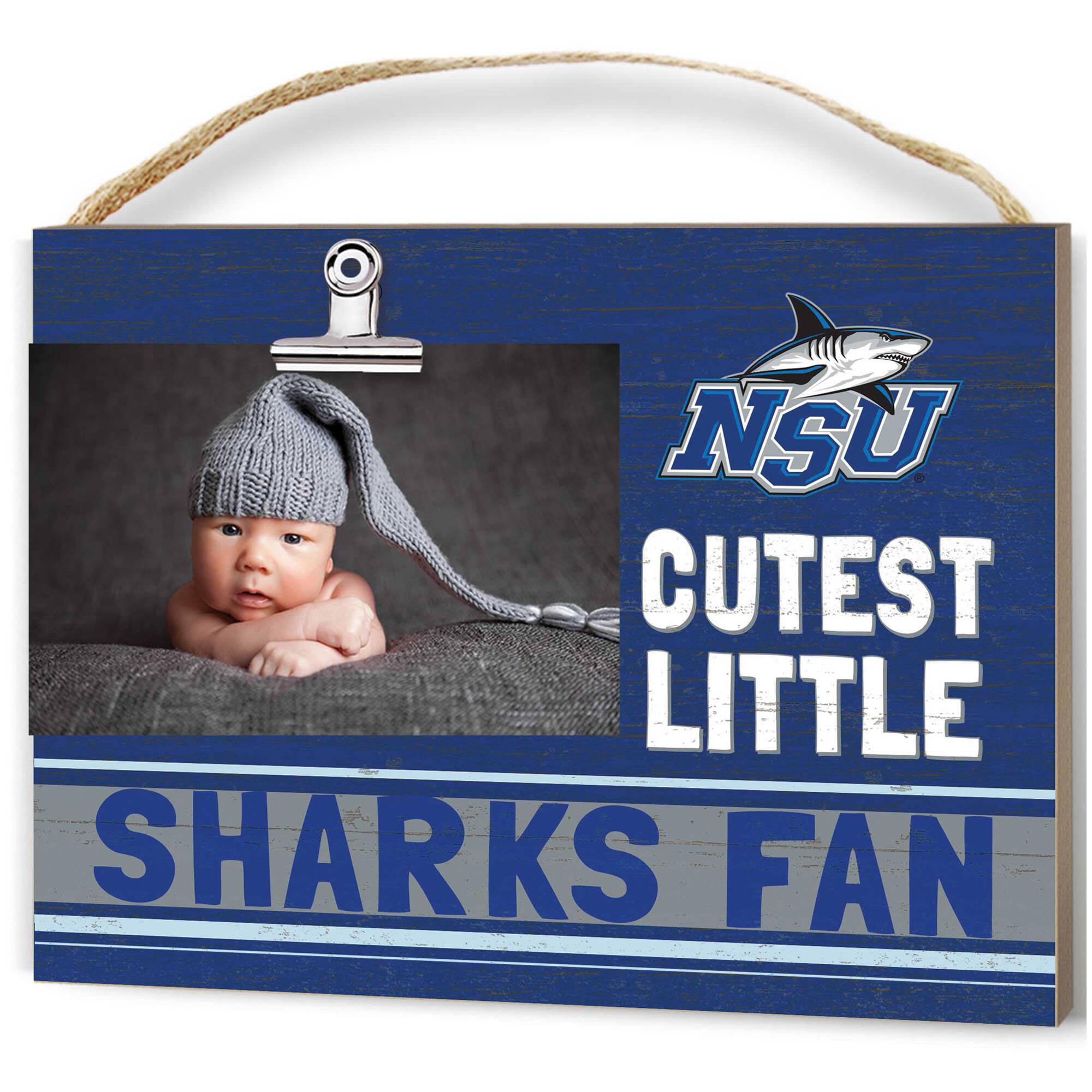 Nova Southeastern Sharks 8" x 10" Cutest Little Team Logo Clip Photo Frame