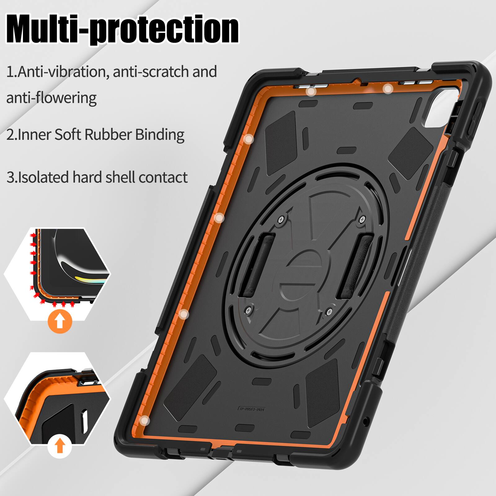 Multi-protection

1. Anti-vibration, anti-scratch and anti-flowering
2. Inner Soft Rubber Binding
3. Isolated hard shell contact
