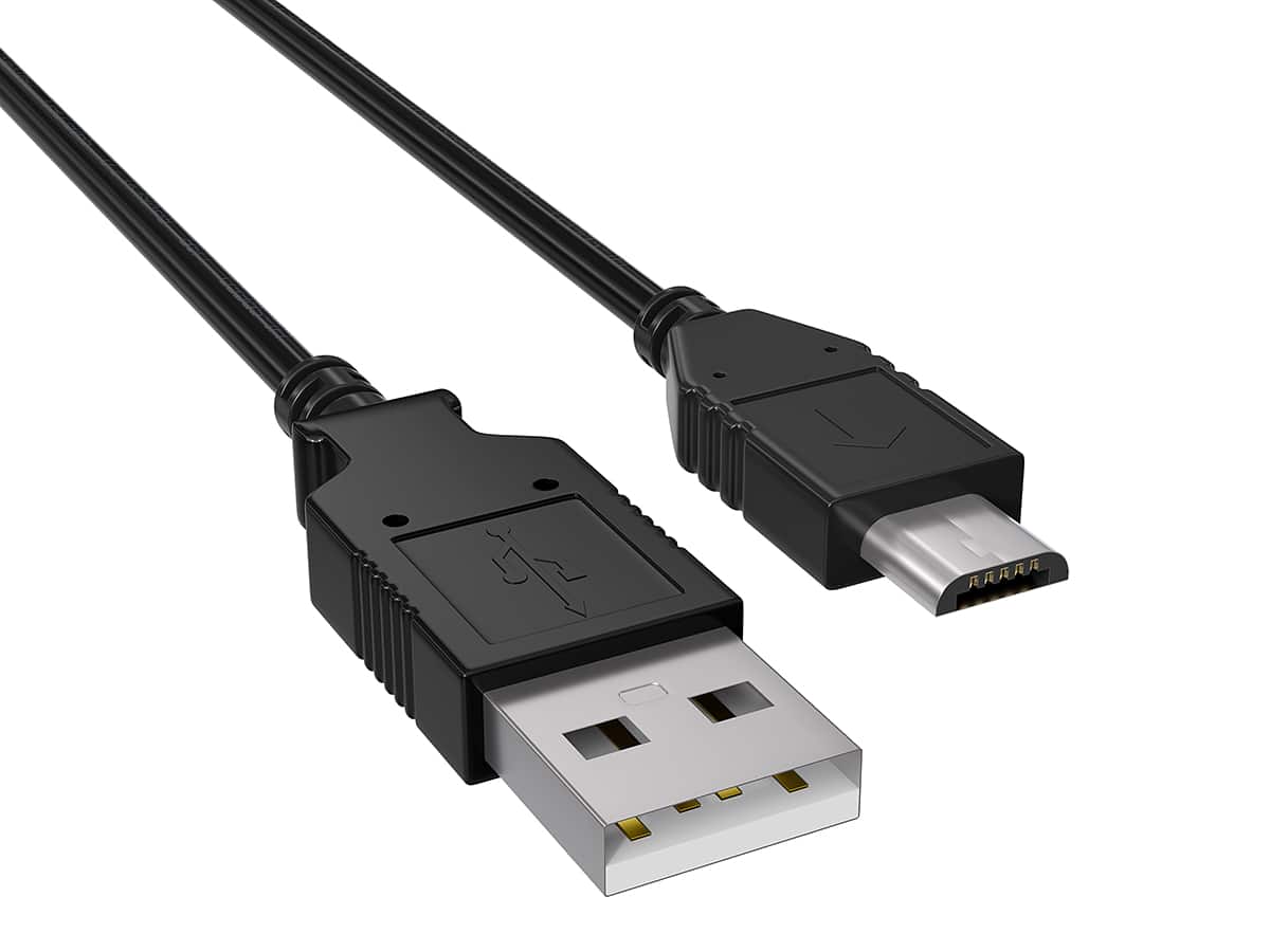 Cable Leader - USB 2.0 Type A Male to Micro-B Male Charge and Sync Cable, 480Mbps - Black