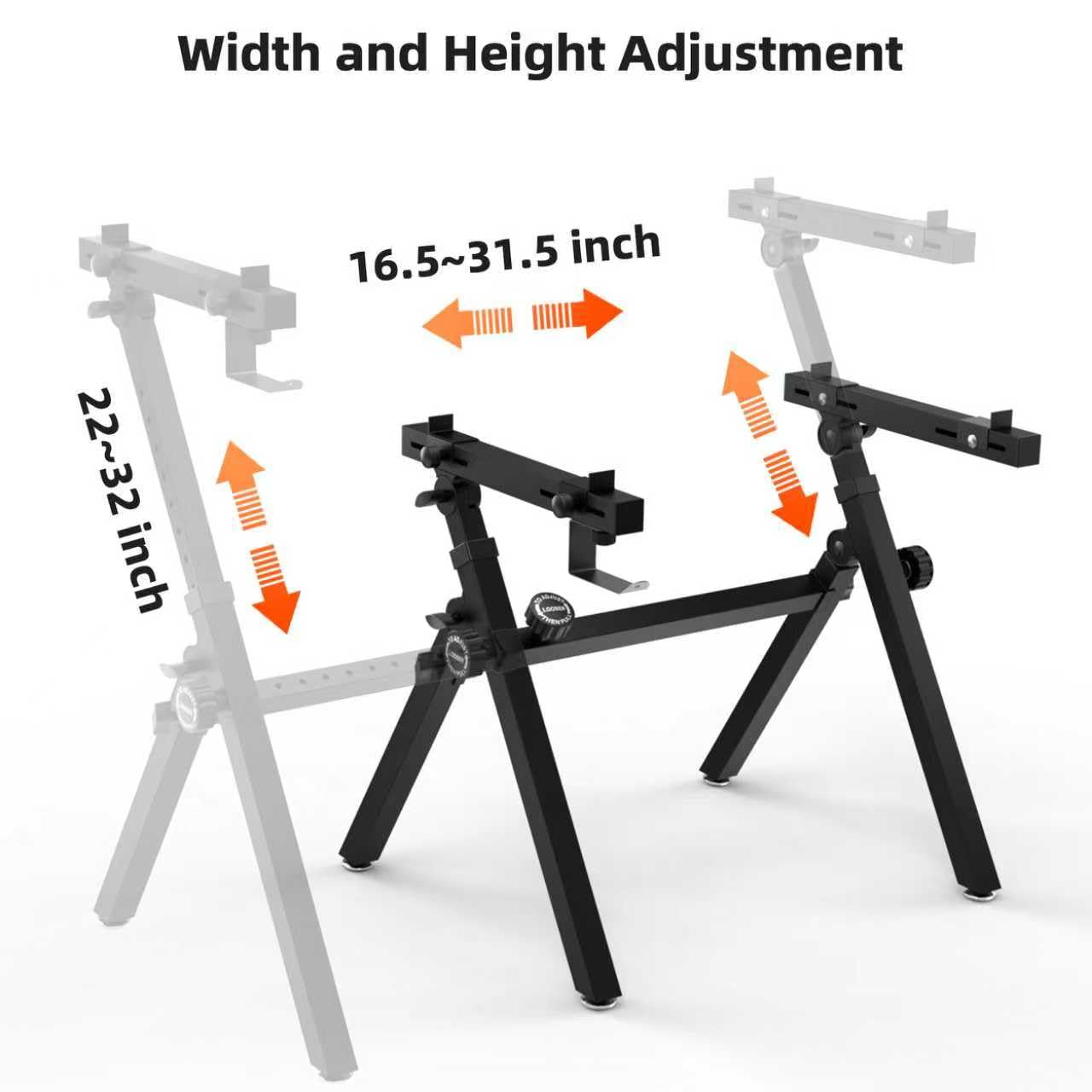 Width and Height Adjustment

16.5~31.5 inch

22~32 inch