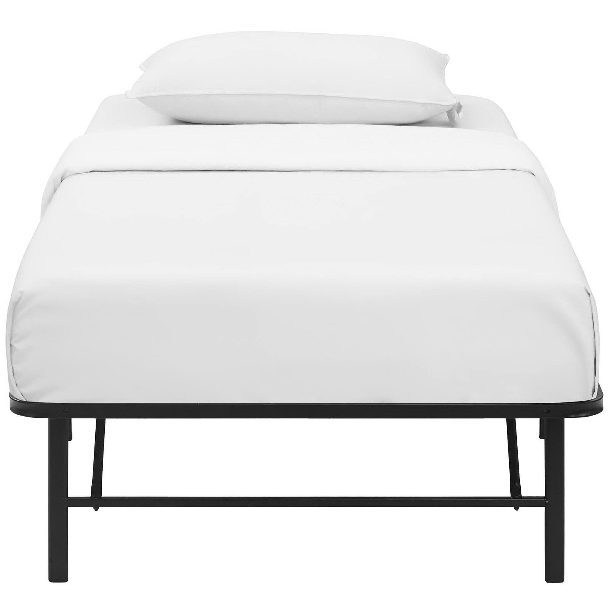 Alt View 3. Modway - Horizon Stainless Steel Twin Bed Frame - Brown.