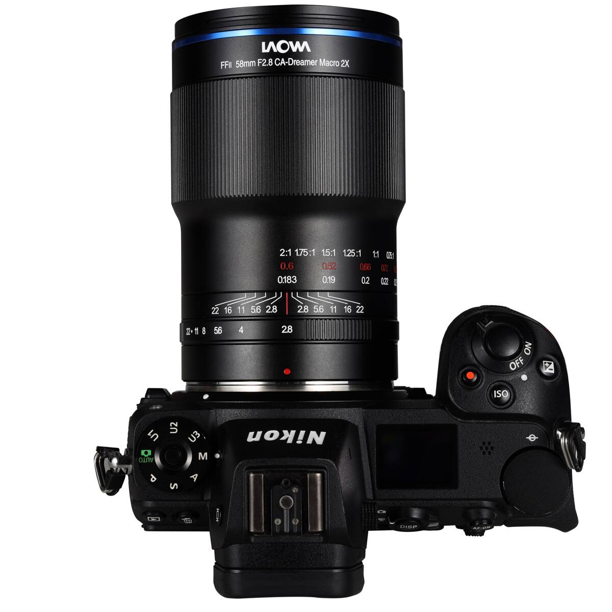 MOVI FFI 58mm F2.8 CA-Dreamer Macro 2X  
2:1 175:1 15:1 125:1 11  
0.6 0.62 0.66  
0:183 0.19 0.2 0.22  
I 22 16 11 5.6 28 28 56 11 16 22 22+  
1 3 56 4 28  
ON OFF ISO U1 AUTO U2 U3  
Nikon P S 7 24 LNSP