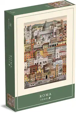Martin Schwartz - 1000 Piece Jigsaw Puzzle for Adults – Cityscape Illustration of Rome