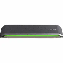 HP - Poly Sync 60 Speakerphone - Wired/Wireless Bluetooth - Microsoft Teams - 6 x Bi-directional Microphone(s) - 50 mm - Silver