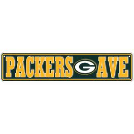 Fan Creations - Green Bay Packers 4" x 18" Team Boulevard Metal Sign - Multicolor
