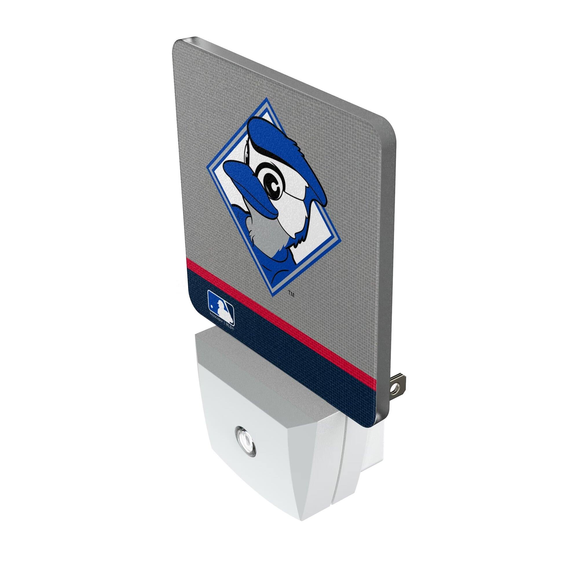Alt View 1. Keyscaper - Toronto Blue Jays Stripe Mascot Nightlight 2-Pack - Multicolor.