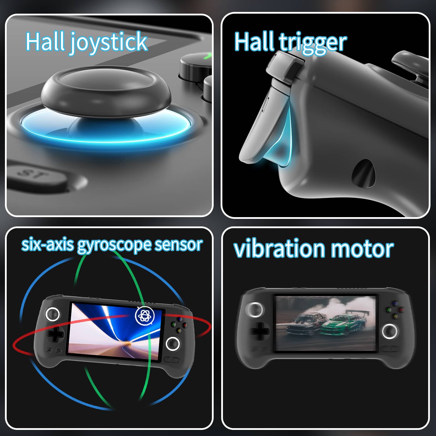 Hall joystick Hall trigger 5 six-axis gyroscope sensor vibration motor