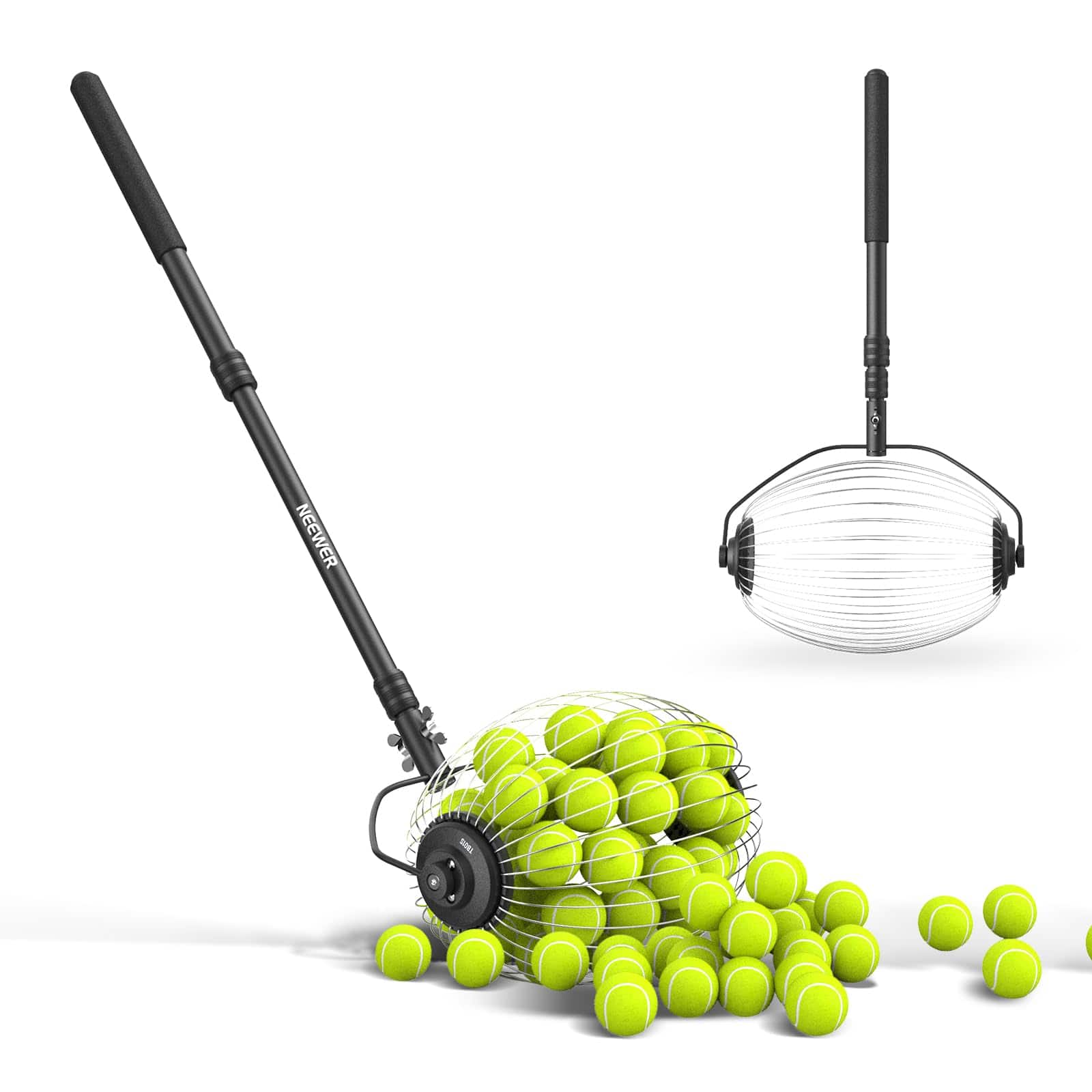Neewer - Tennis/Pickleball Roller, 40 Balls, No Bending - Black price history on PriceWatchPro
