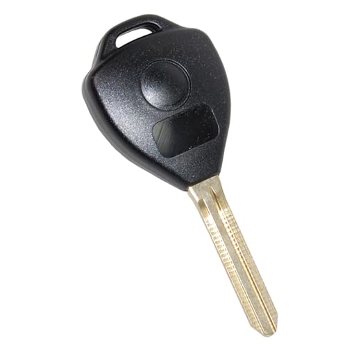 Left. HQRP - 4-Button Key Fob Remote Shell with Uncut Blade for Toyota Camry 2007-2011, Corolla 2007-2010 - Black.