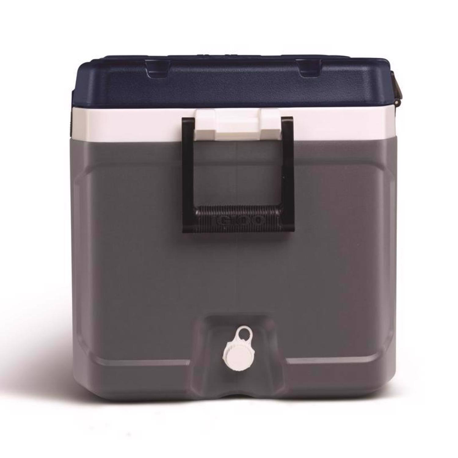 Left. Igloo - Igloo MaxCold Gray 70 qt Cooler - Jet Carbon/Ice Blue/White.