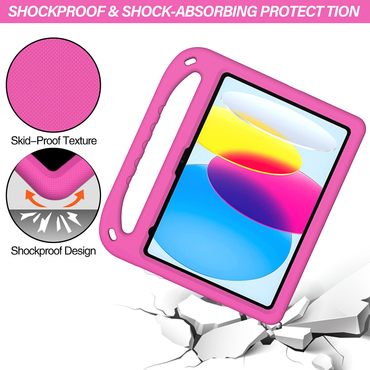 SHOCKPROOF & SHOCK-ABSORBING PROTECTION

Skid-Proof Texture

Shockproof Design