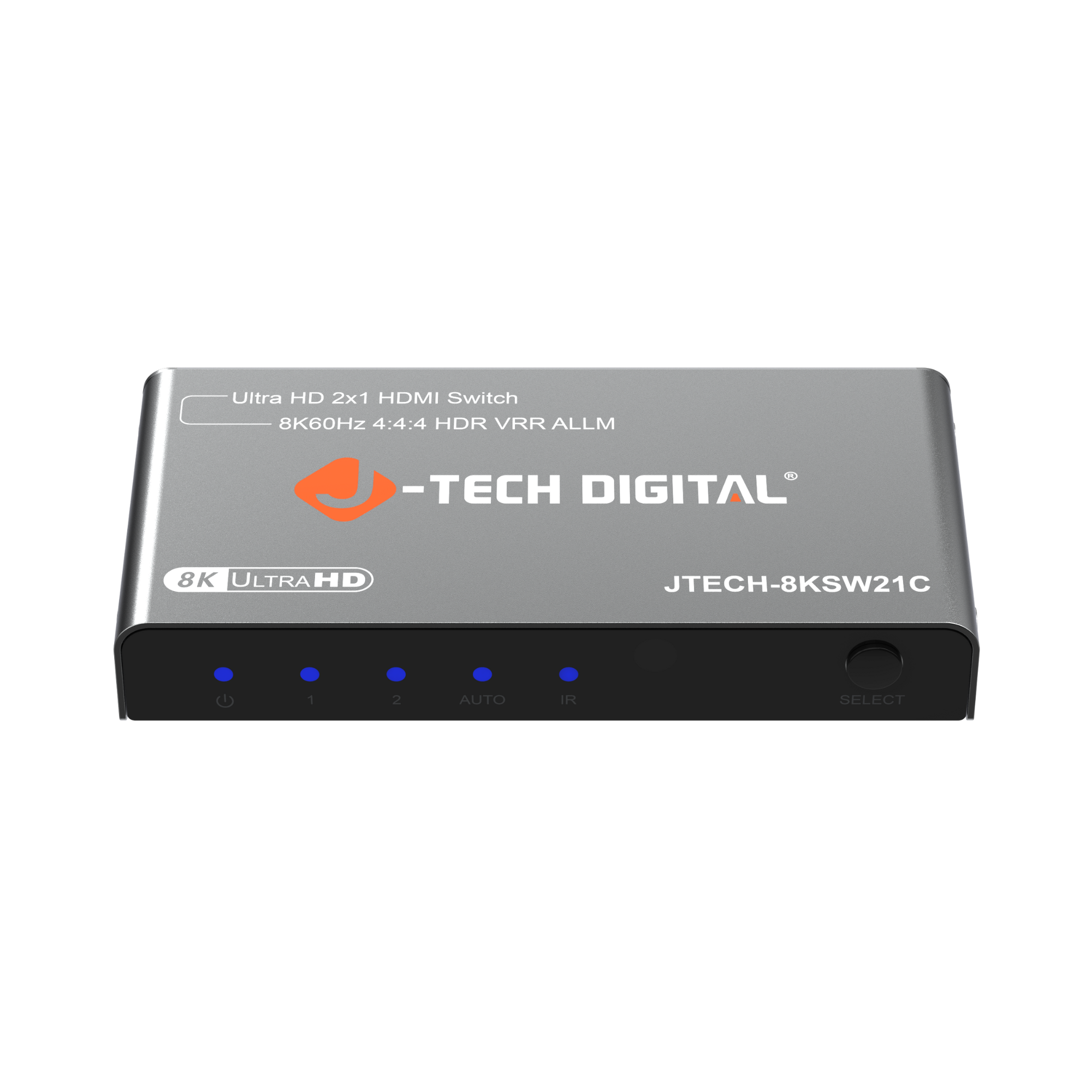 Ultra HD 2x1 HDMI Switch 8K60Hz 4:4:4 HDR VRR ALLM -TECH DIGITAL 8K ULTRAHD JTECH-8KSW21C 1 2 AUTO SELECT