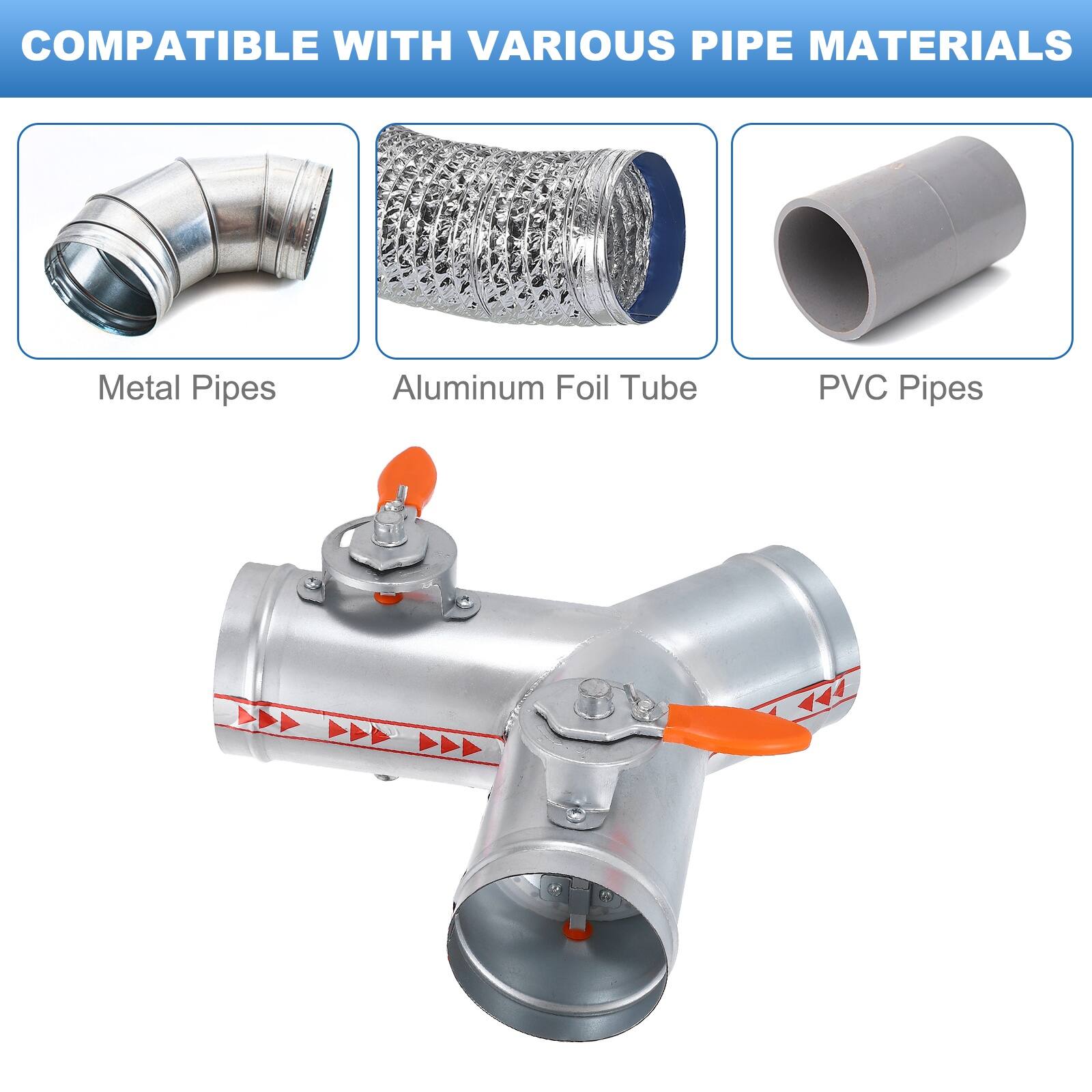 COMPATIBLE WITH VARIOUS PIPE MATERIALS

Metal Pipes
Aluminum Foil Tube
PVC Pipes