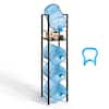 Front. VEVOR - Water Jug Holder, 5 Tiers 3 and 5 Gallon Water Bottle Holder for 4 Bottles, Heavy Duty Jug Rack Organizer - Black.