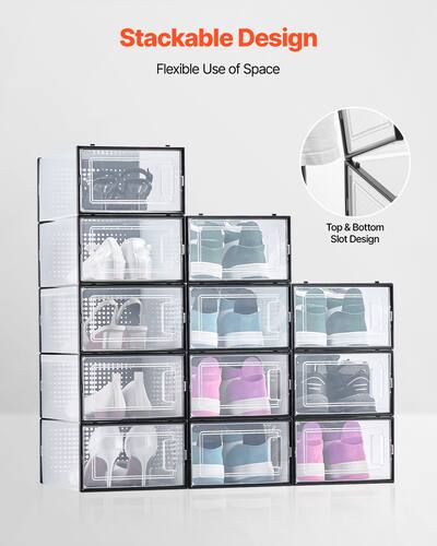 IDÉE STORAGE TALL ブラック　新品 Amazon.com: SUPER DEAL Folding Storage Ottoman Bench, 43