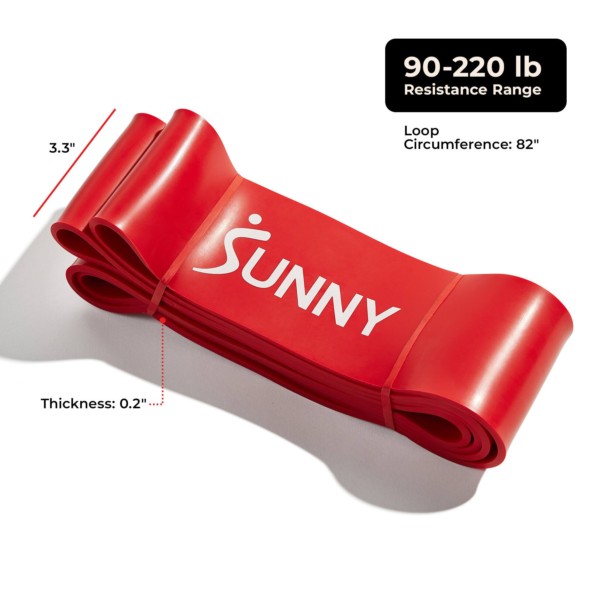 90-220 lb Resistance Range  
Loop Circumference: 82"  
Thickness: 0.2"