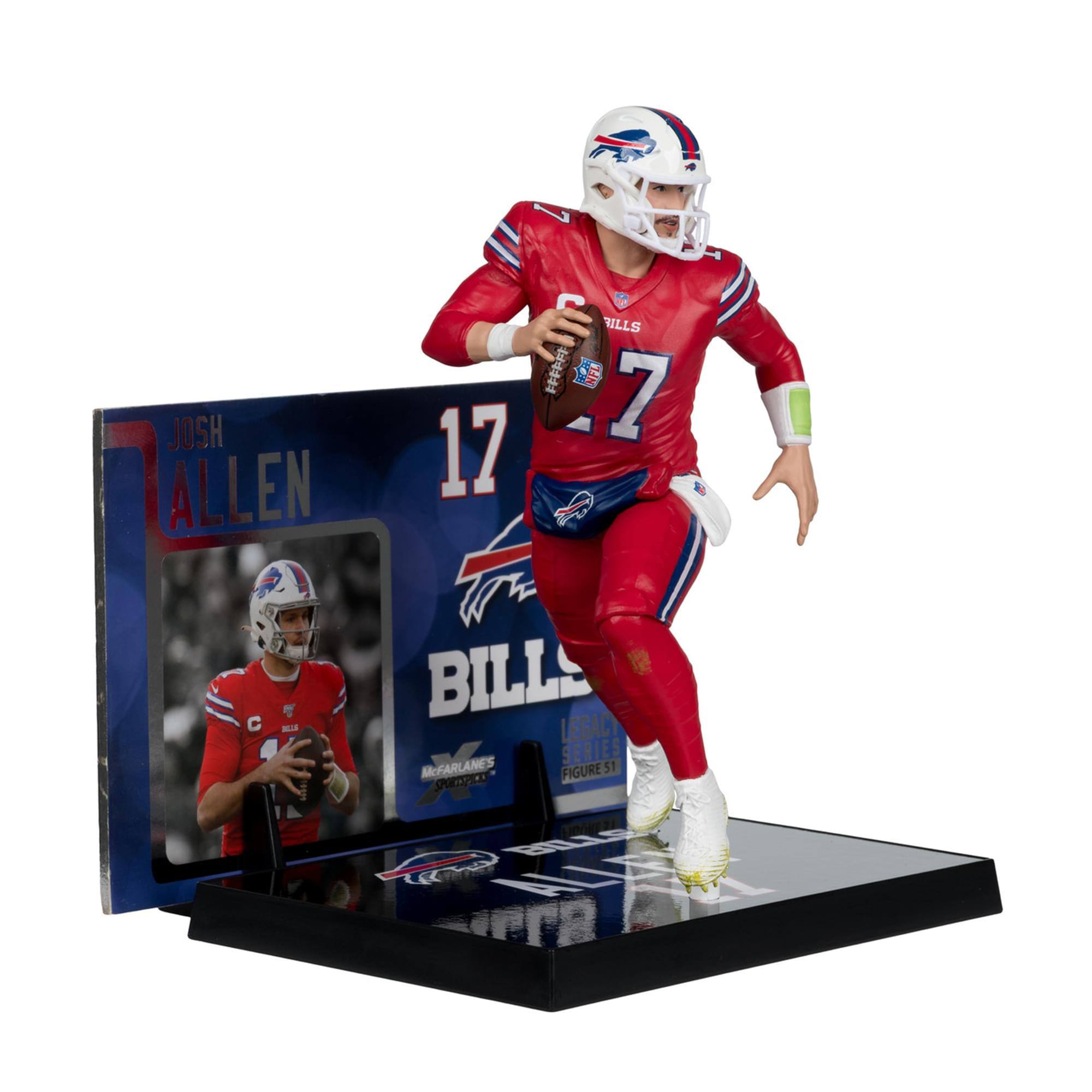7 JOSH ALLEN  
17 C - BILLS LEGACY SERIES  
McFARLANE'S FIGURE 51