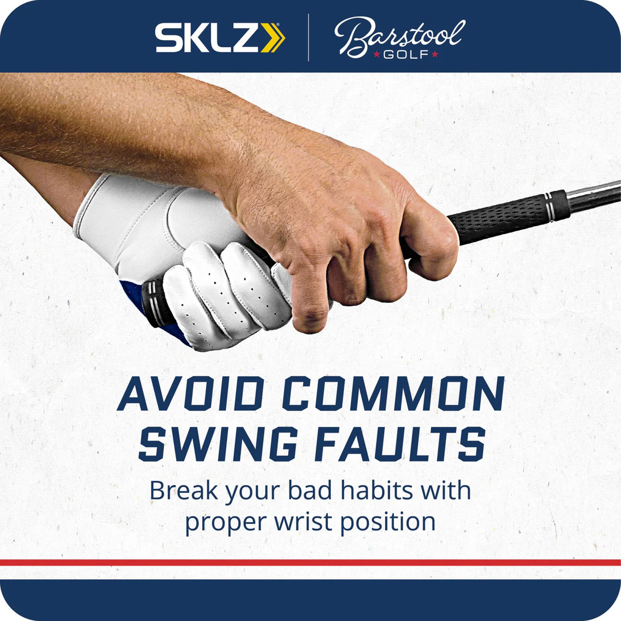 SKLZ Barstool GOLF  
AVOID COMMON SWING FAULTS  
Break your bad habits with proper wrist position