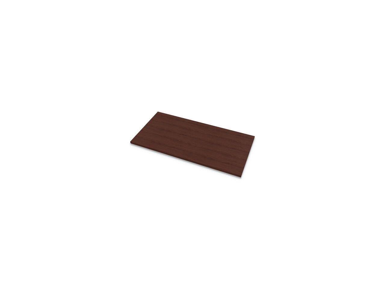 Alt View 4. Fellowes - 9650401 Levado 48 in. x 24 in. Laminate Table Top - Mahogany - Mahogany.