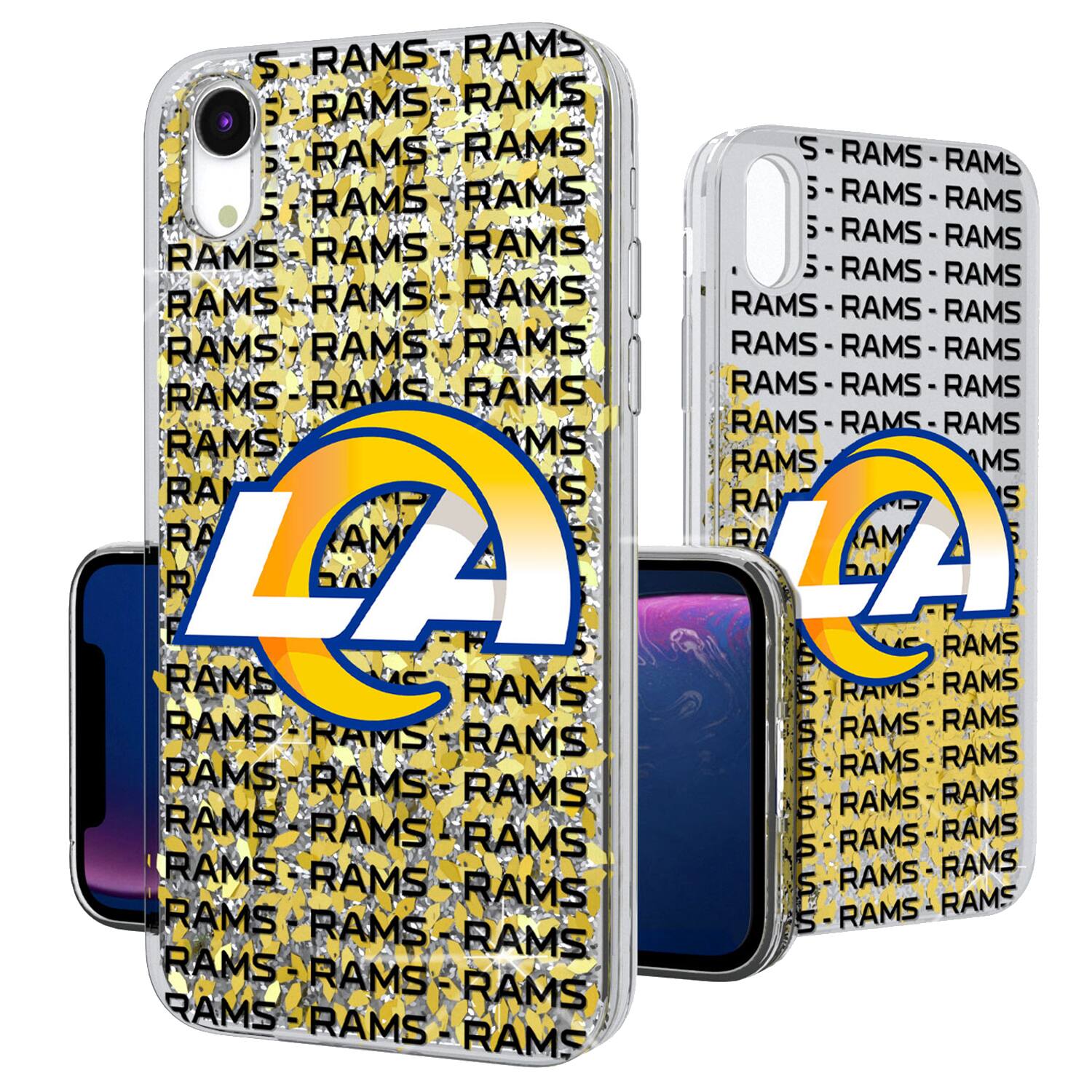 Keyscaper - NFL - Los Angeles Rams iPhone Text Backdrop Design Glitter Case - 15 Pro - Multicolor price history on PriceWatchPro