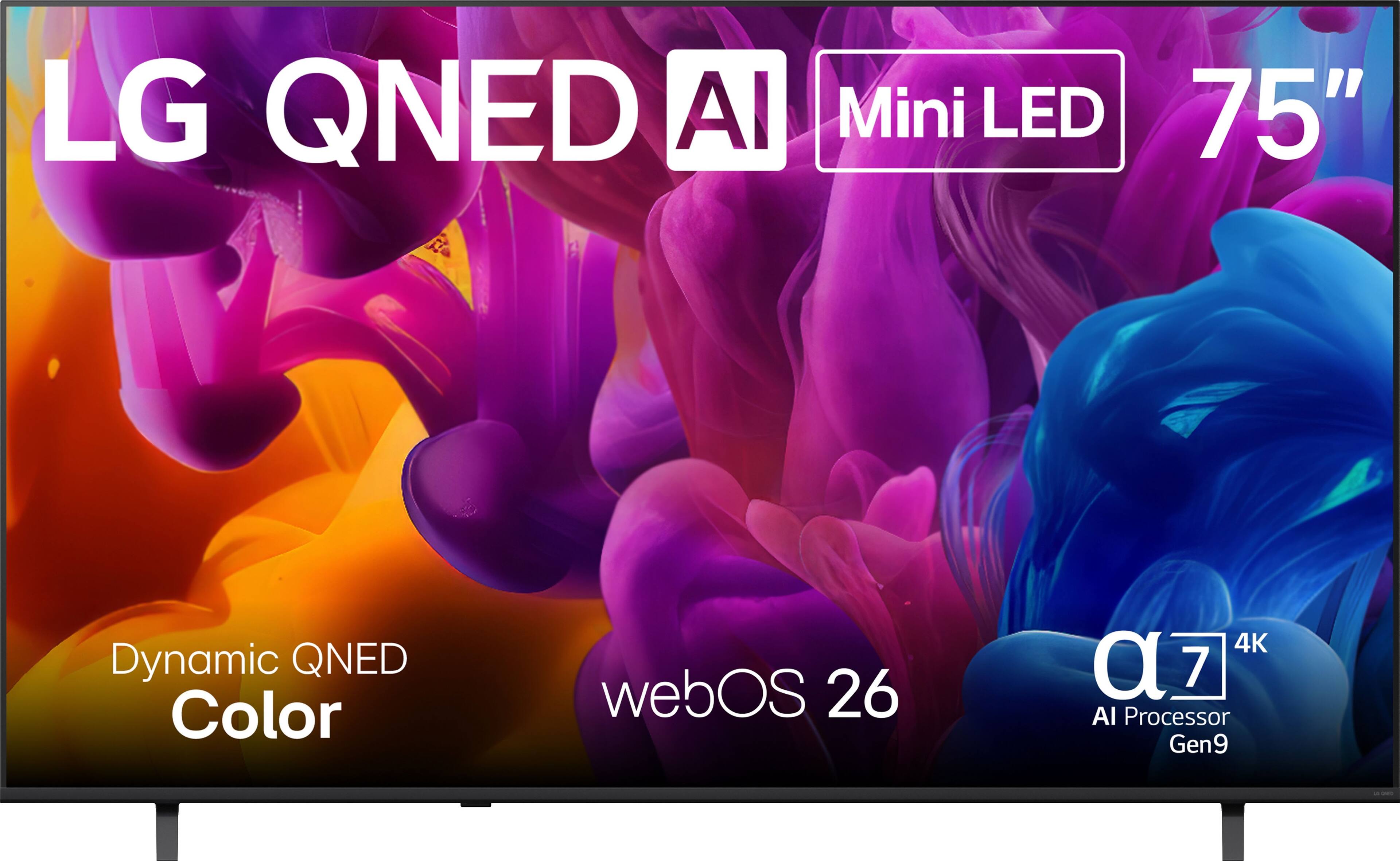 LG QNED AI Mini LED 75" Dynamic QNED Color webOS 26 4K AI Processor Gen9