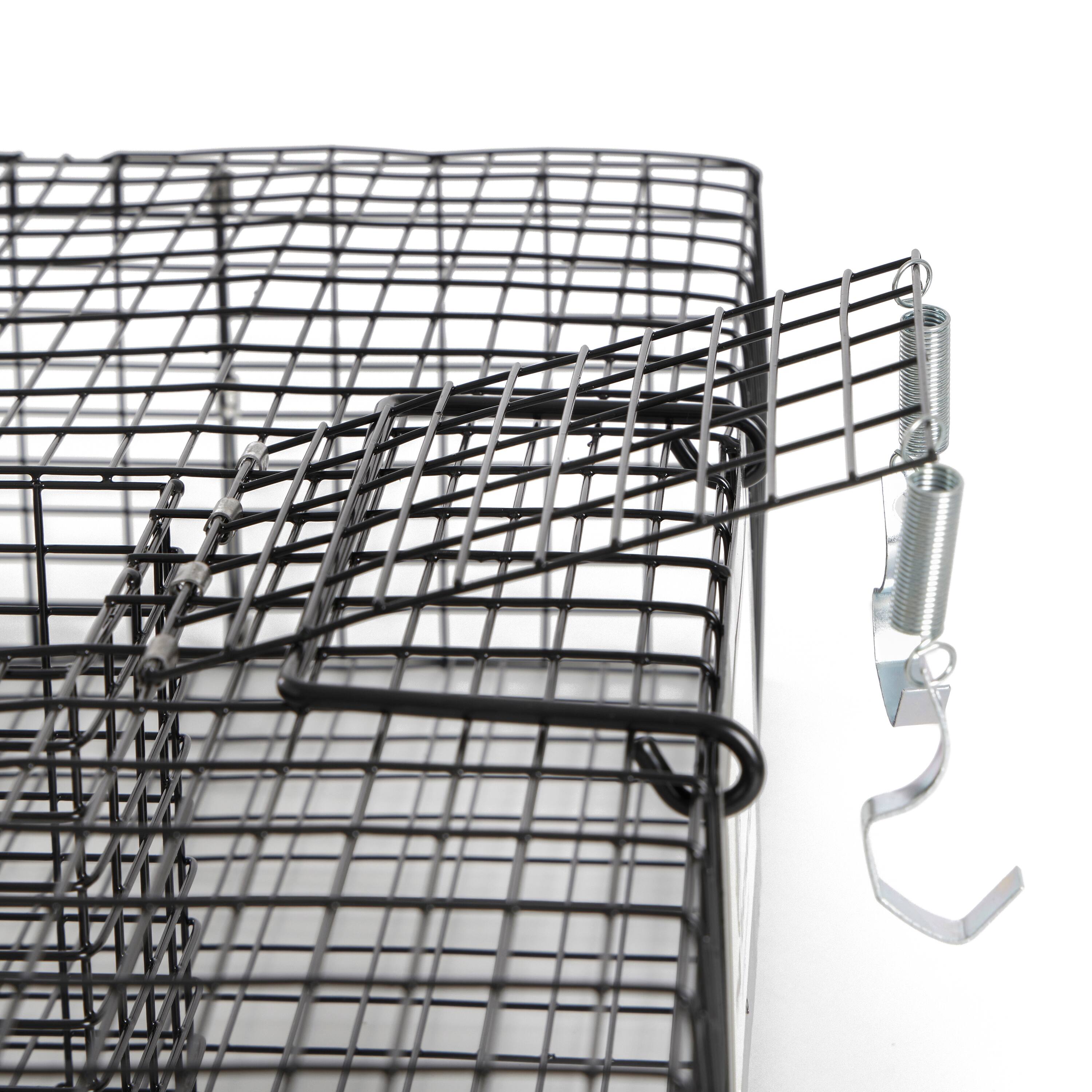 Alt View 4. Rugged Ranch Products - Rugged Ranch Ratinator Rat Squirrel Chipmunk Metal 2 Door Trap Cage (4 Pack) - Black.
