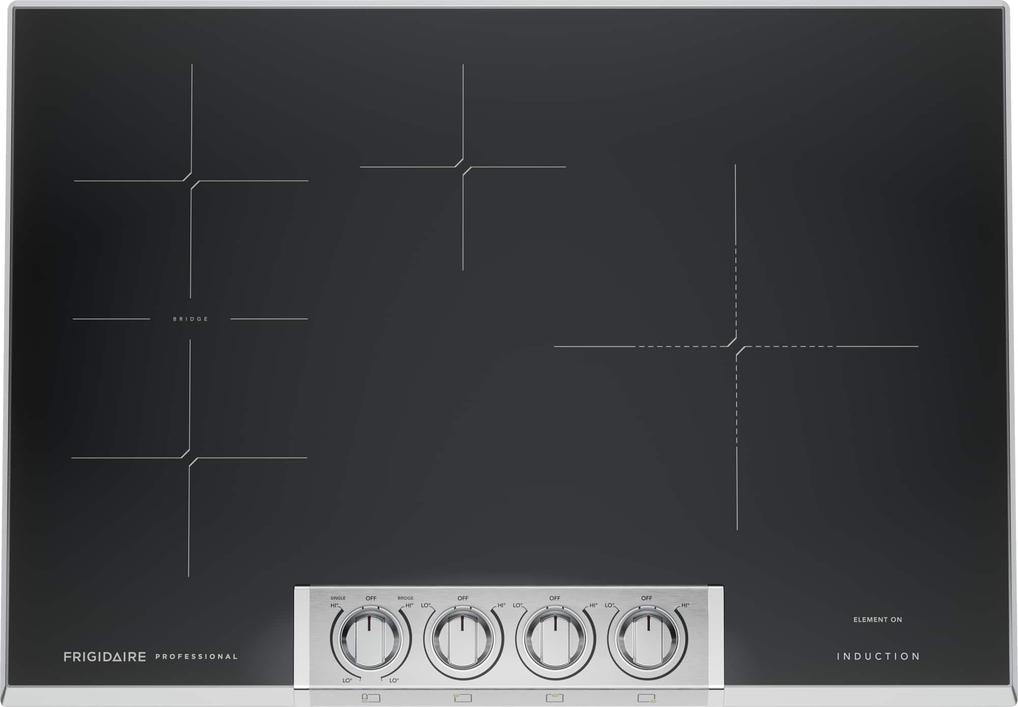 Frigidaire - Professional 30" Induction Cooktop - Stainless Steel - Front_Zoom