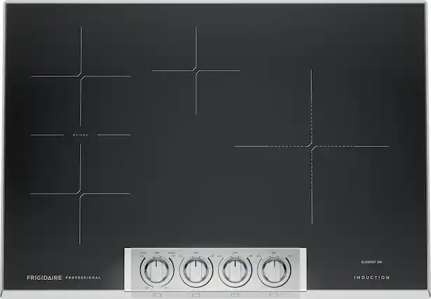 Bridge Snuggle CFF amous I 10 OFF 10 LO OFF I IF LC CHT ELEMENT ON FRIGIDAIRE PROFESSIONAL INDUCTION NO LD