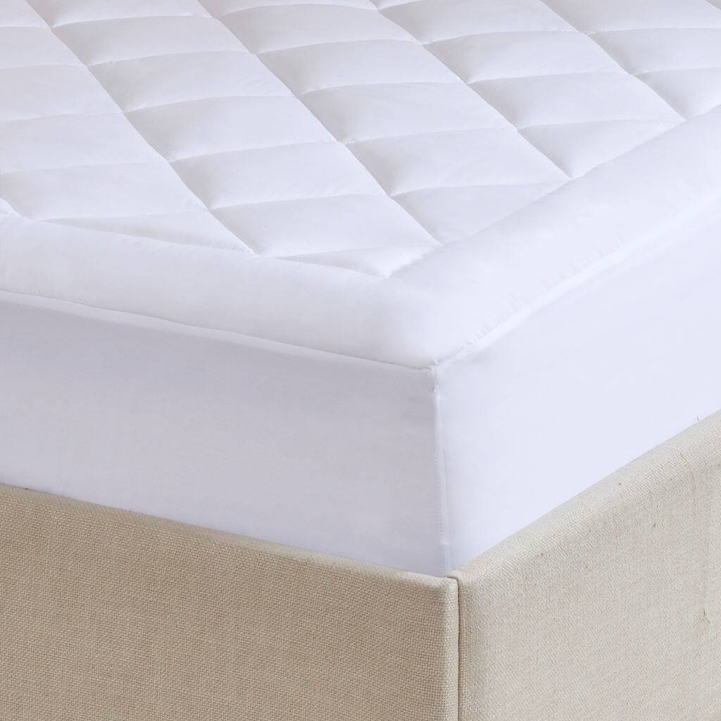 Alt View 3. Gracie Mills - Gracie Mills Shaffer Deep Pocket Waterproof Mattress Pad - White.
