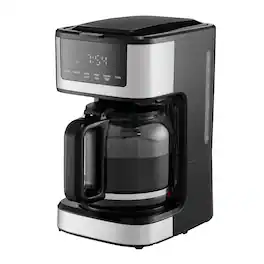 HOMLUX - Coffee Maker 12 Cup Programmable Drip Coffee Makers with Touch Screen, 4-Hour Keep Warm Coffee Makers Drips - Black