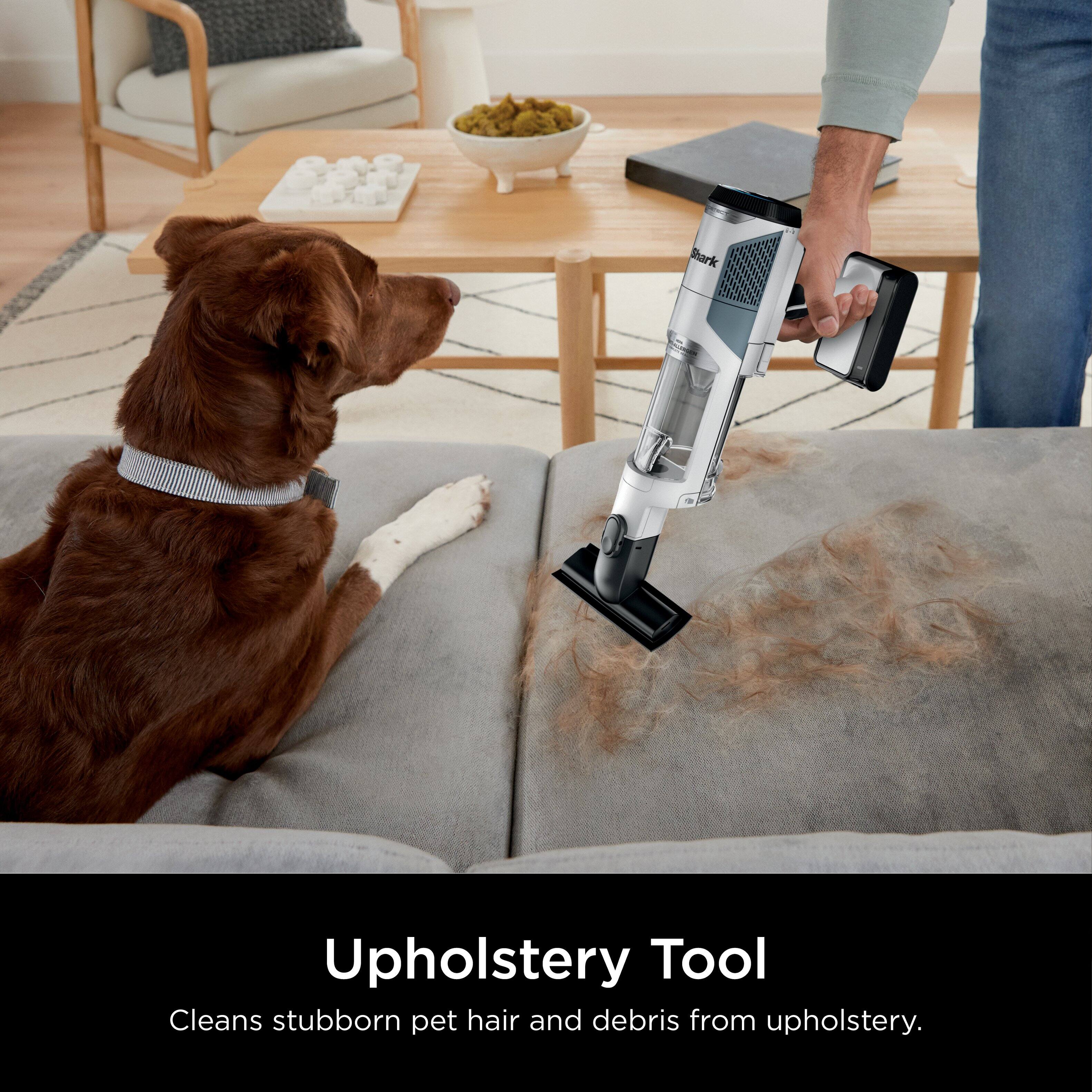 Upholstery Tool
Cleans stubborn pet hair and debris from upholstery.
