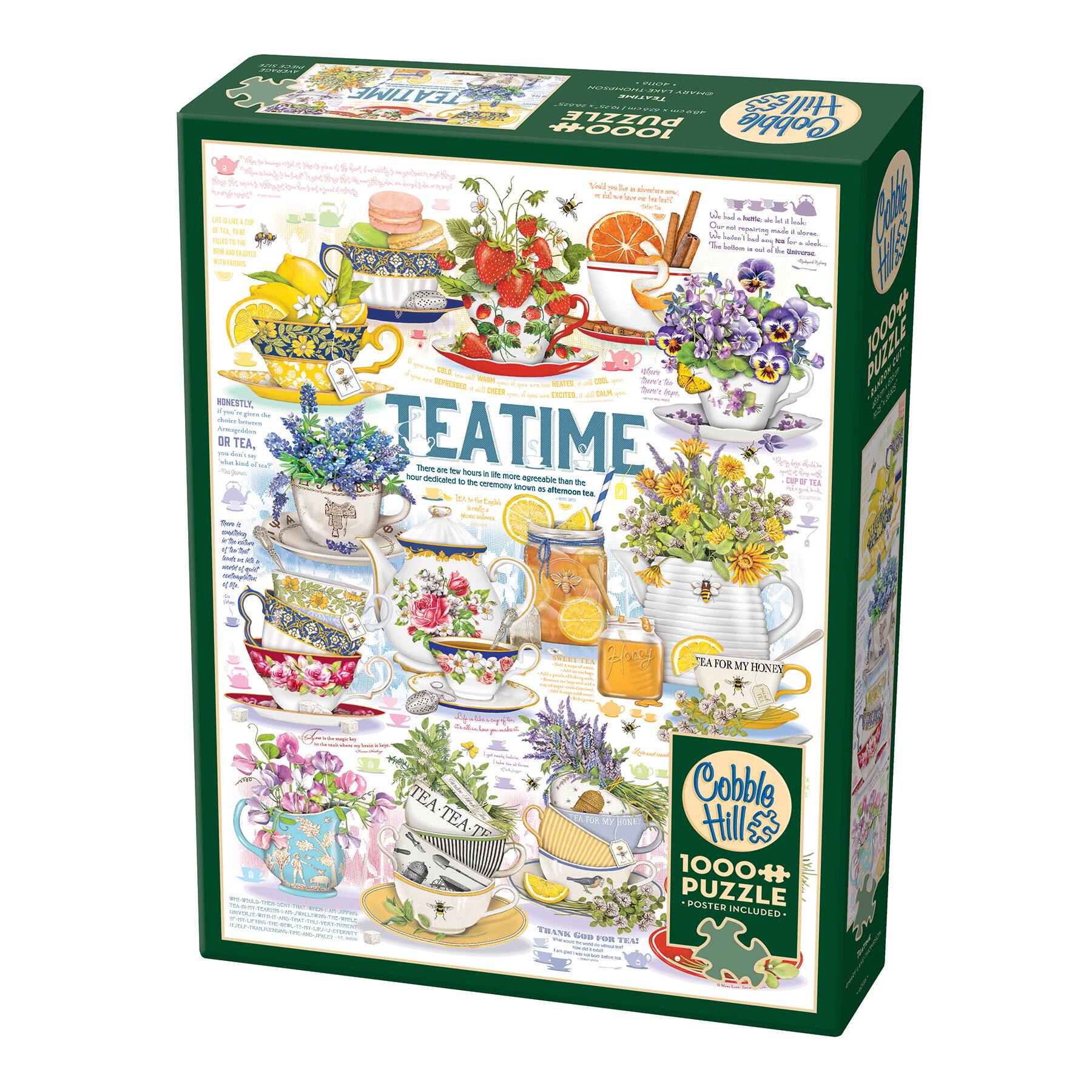 Outset Media - Outset Media: 1000 Piece Puzzle: Tea Time - Reference Poster Included