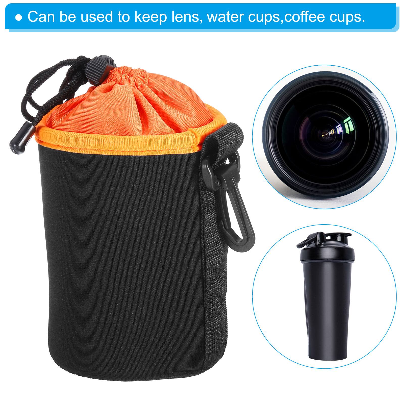 Can be used to keep lens, water cups, coffee cups.