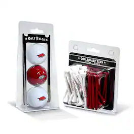 Team Golf - Arkansas Razorbacks 3-Golf Ball & 50-Golf Tee Set - Multicolor
