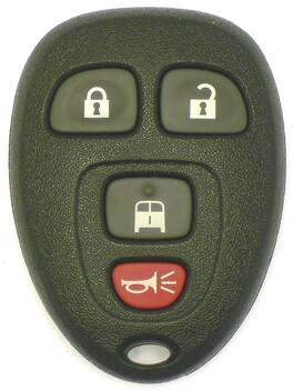 Car Keys Express - GM Keyless Entry Remote - 4 Buttons (Lock, Unlock, Rear Door, and Panic) - Black