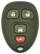 Front. Car Keys Express - GM Keyless Entry Remote - 4 Buttons (Lock, Unlock, Rear Door, and Panic) - Black.