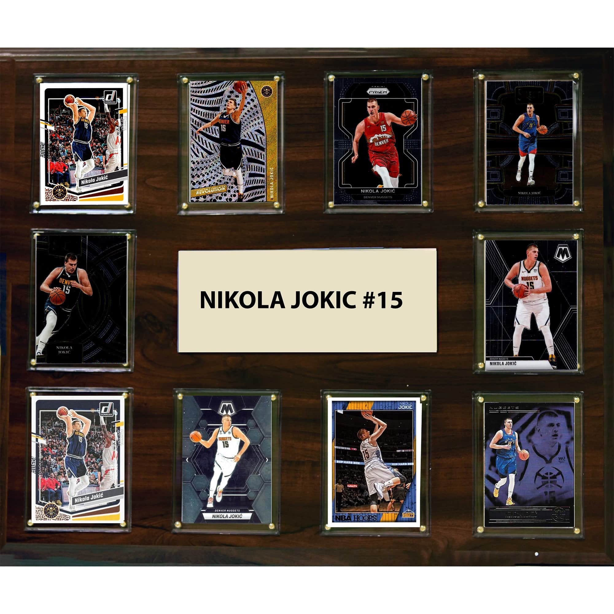 "C&I Collectibles - Nikola Jokic Denver Nuggets 15"" x 18"" Trading Card Plaque - Multicolor" price history on PriceWatchPro