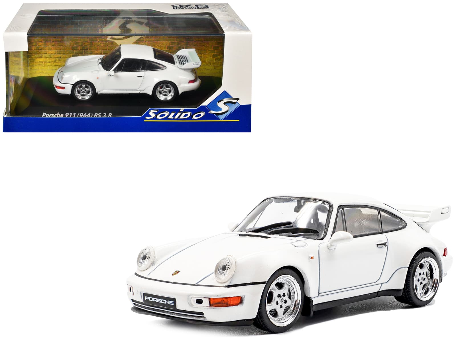 1994 Porsche 911 (964) RS 3.8 Grand Prix White 1/43 Diecast Model Car by Solido price history on PriceWatchPro