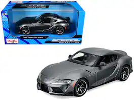 Toyota GR Supra Gray Metallic "Special Edition" Series 1/24 Diecast Model Car by Maisto