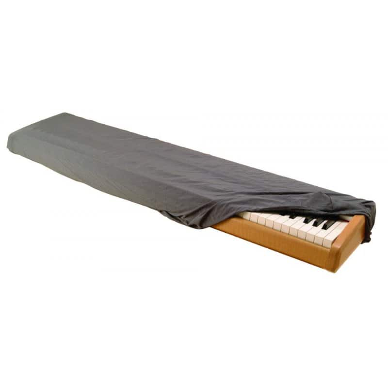 On Stage Stands - On-Stage Keyboard Dust Cover for 61 or 76 Key Keyboards, Gray - Black