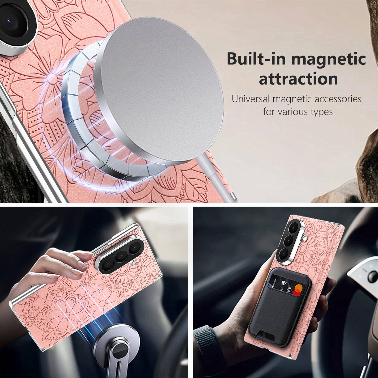 Built-in magnetic attraction  
Universal magnetic accessories for various types