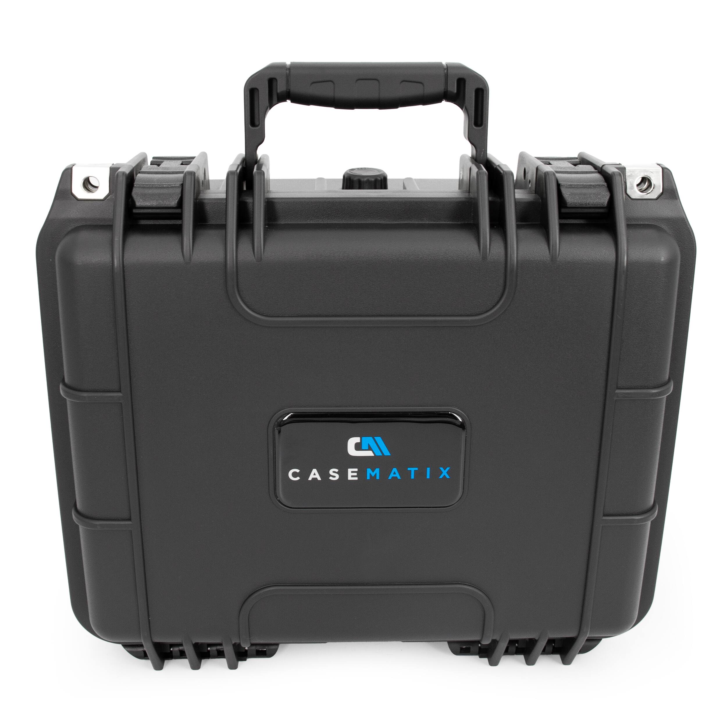 Alt View 5. CASEMATIX - Waterproof Toploader & Graded Card Case for PSA, BGS, CSG – Collectible Card Storage Box - Black.