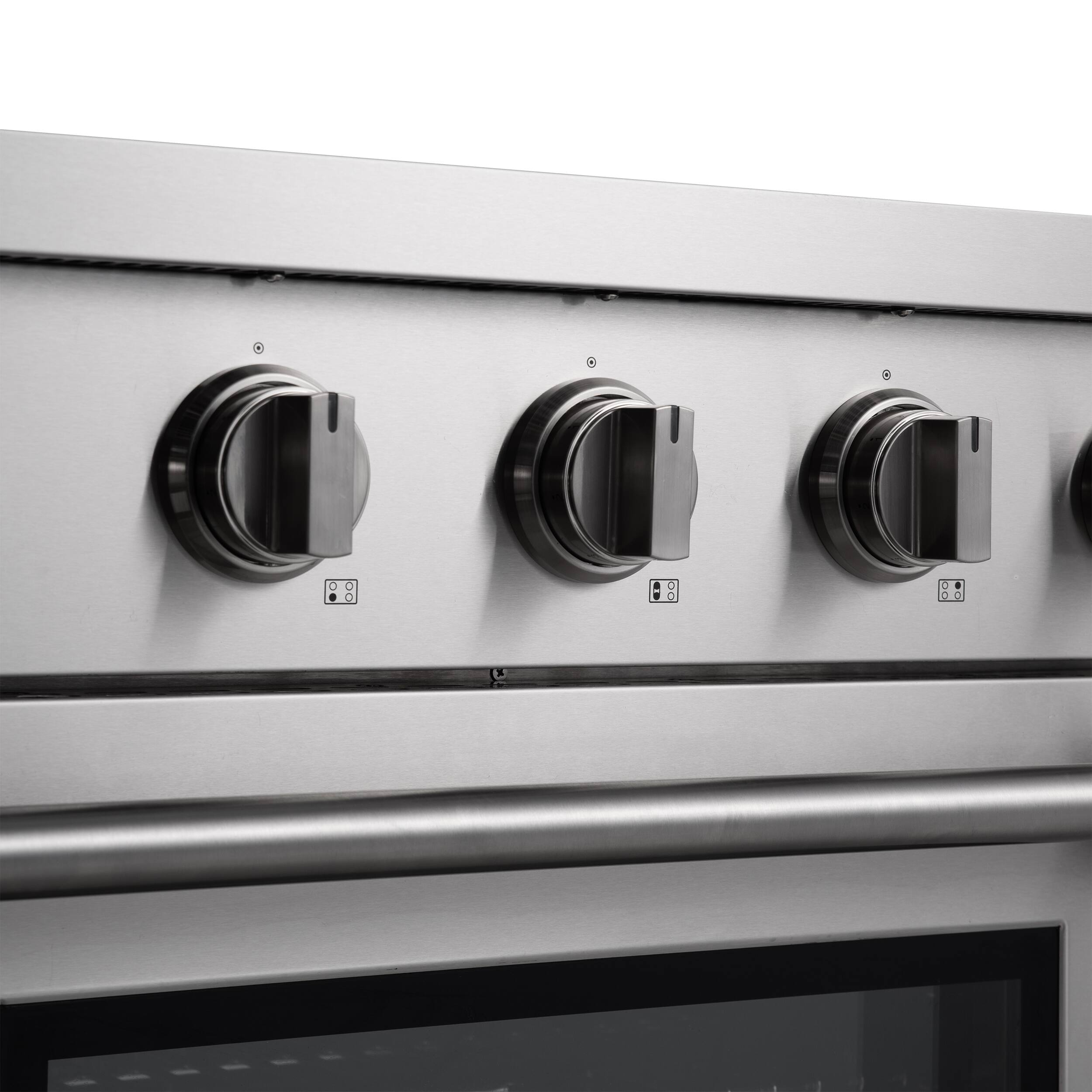 Alt View 3. Kucht - 30 Inch Induction Range in Stainless Steel with 4 Elements and Bridge Zone - Stainless Steel.