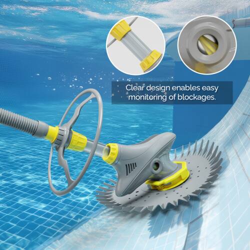 Clear design enables easy monitoring of blockages.