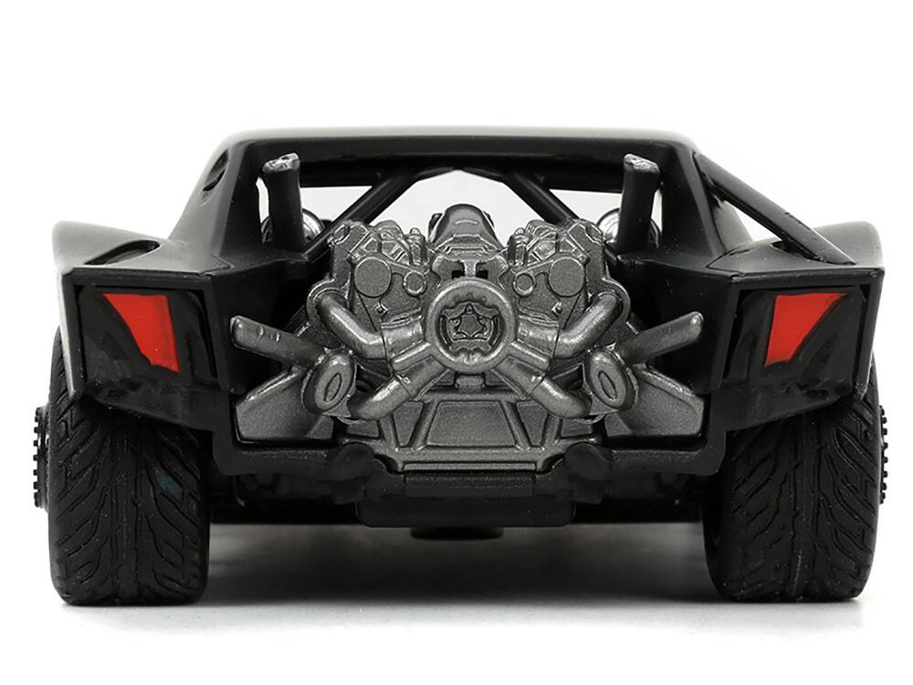 Alt View 1. Jada - Batmobile Black "The Batman" (2022) Movie "Hollywood Rides" Series 1/32 Diecast Model Car by Jada - Black .