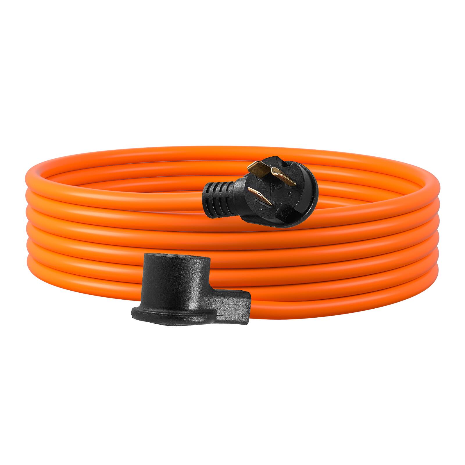 Alt View 5. VEVOR - 50 ft Dryer Extension Cord,3-Prong NEMA 10-30P to 10-30R Dryer Cord, 125V/250V STW 10AWG/3C, 30A, Pure Copper Wire Cable - Orange.