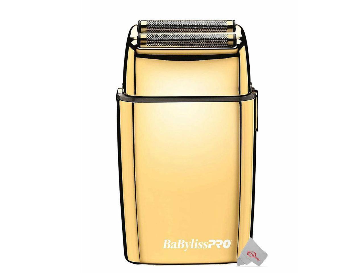 Alt View 4. Babyliss - Babyliss Pro Foil FX02 FXFS2G Cord / Cordless Metal Double Foil Shaver - Gold.